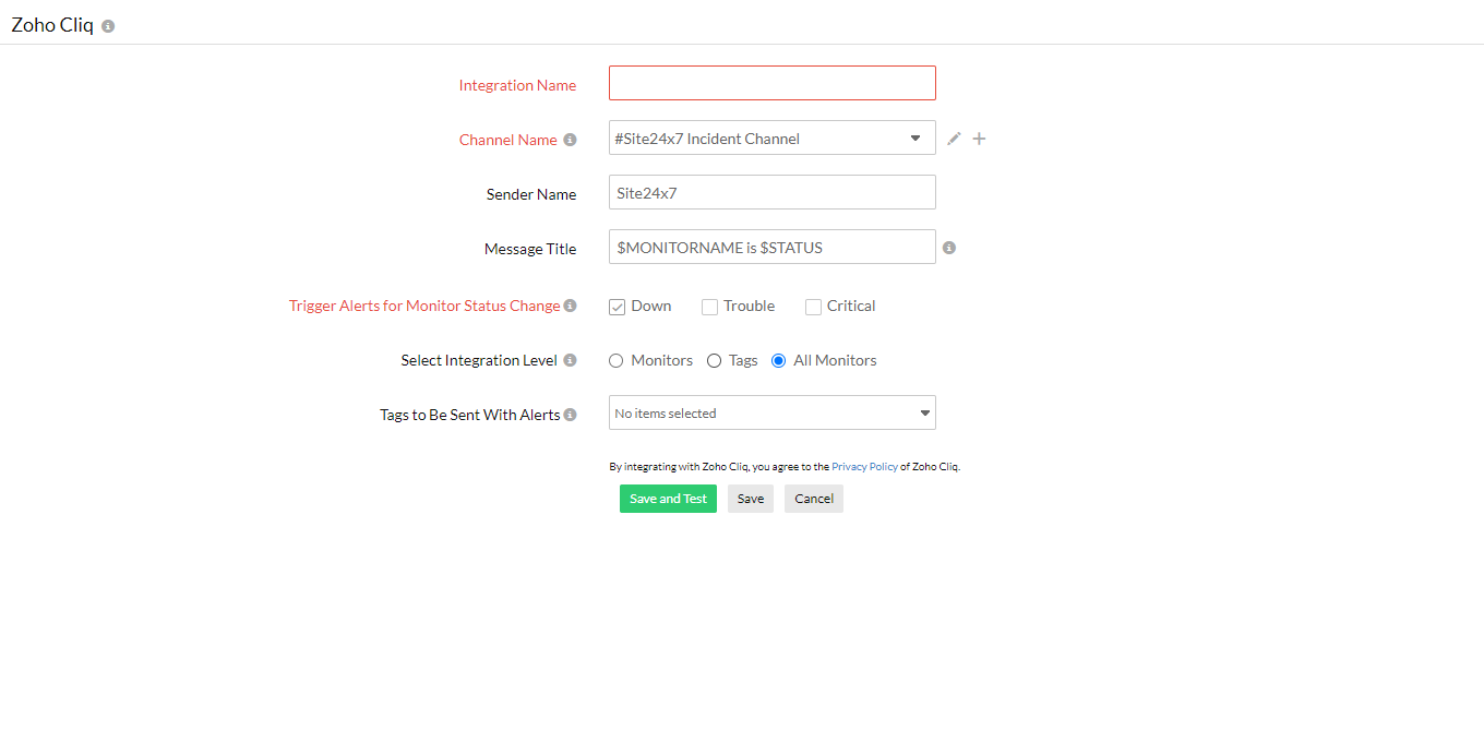 cliq-site24x7-integration