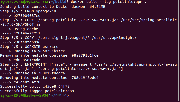 Use the updated Dockerfile to create your container image