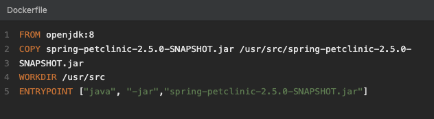 dockerfile DockerFile