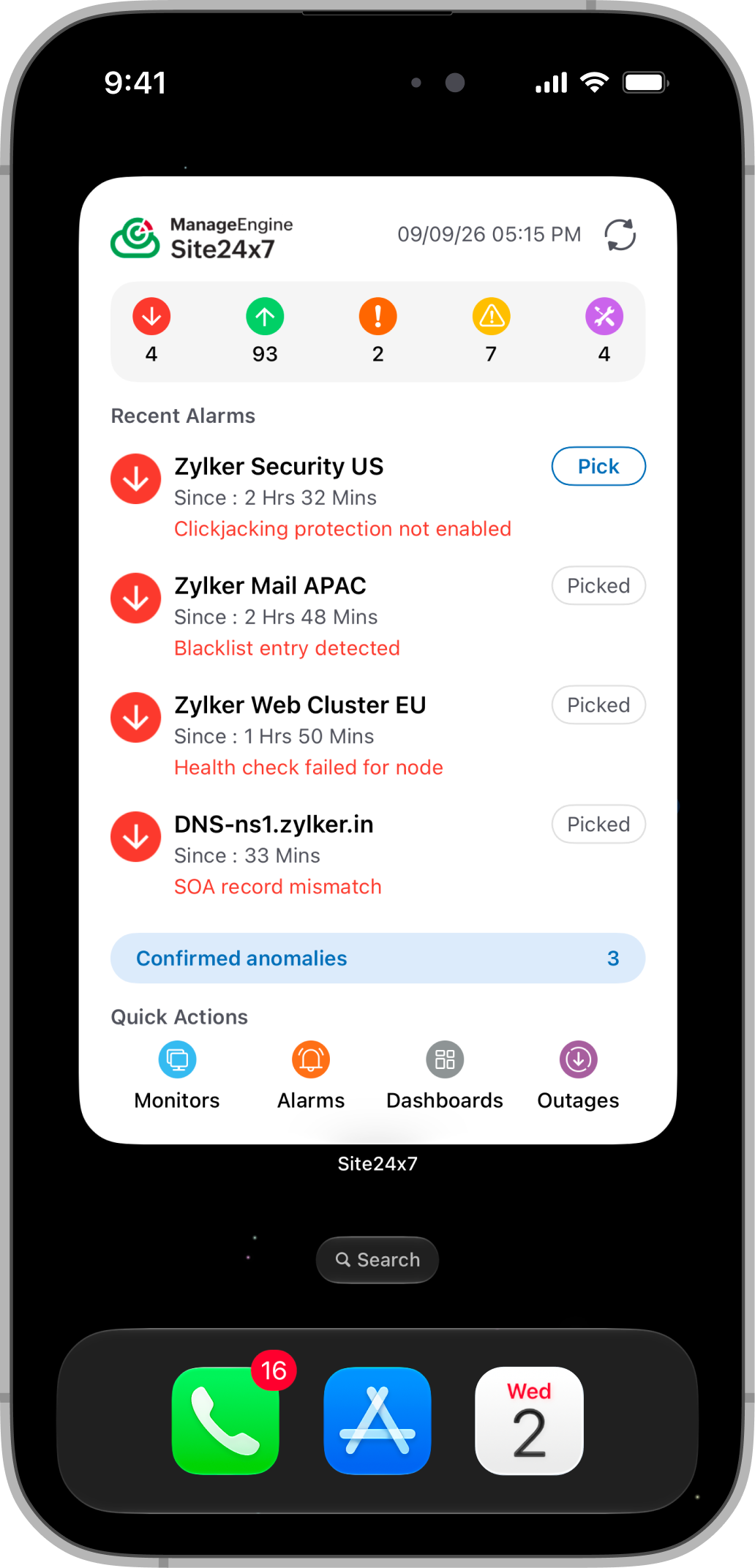 Operational Widget