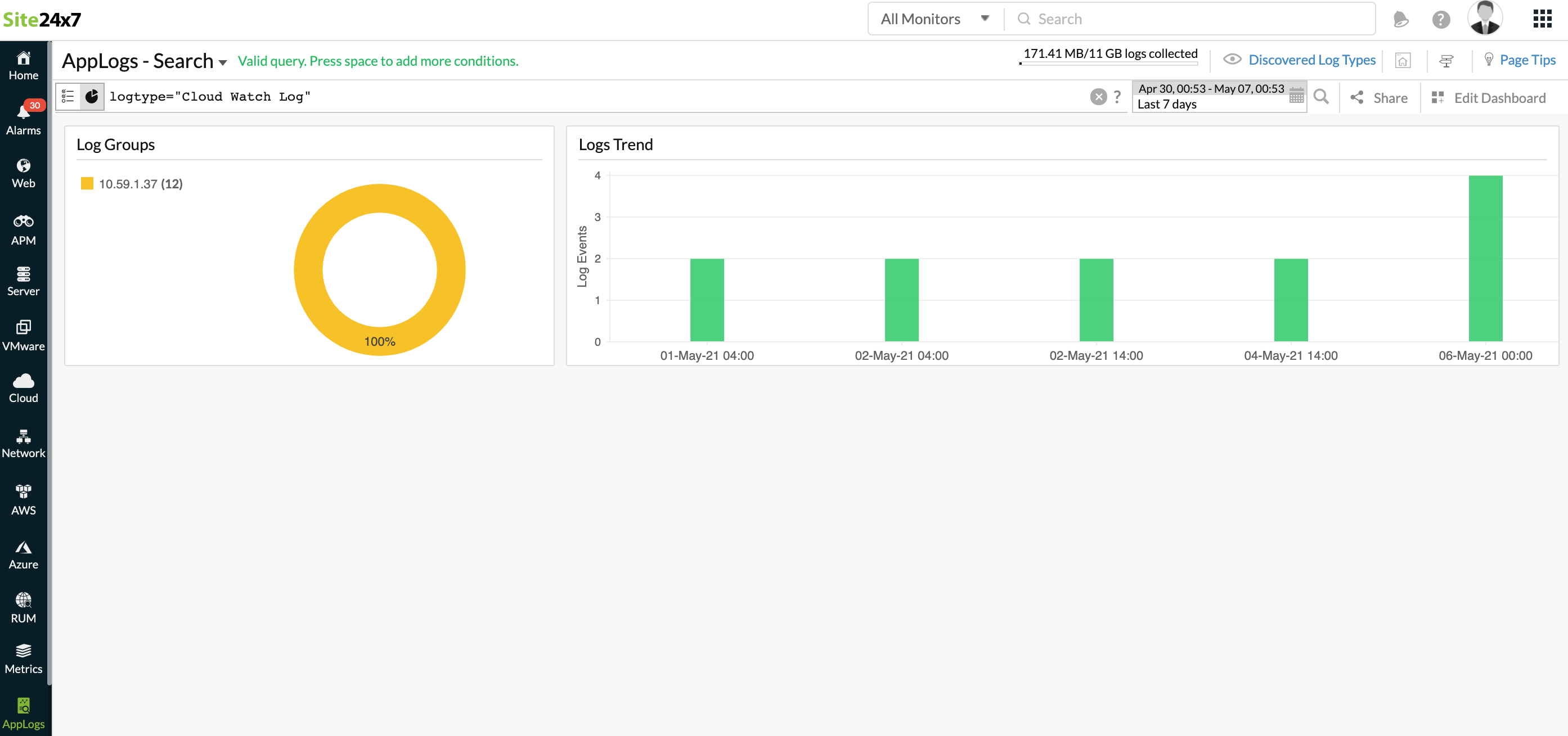 Manage CloudWatch logs