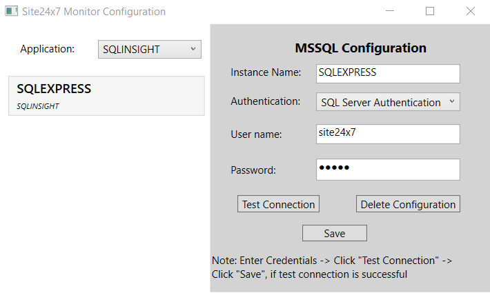 MSSQL Configuration