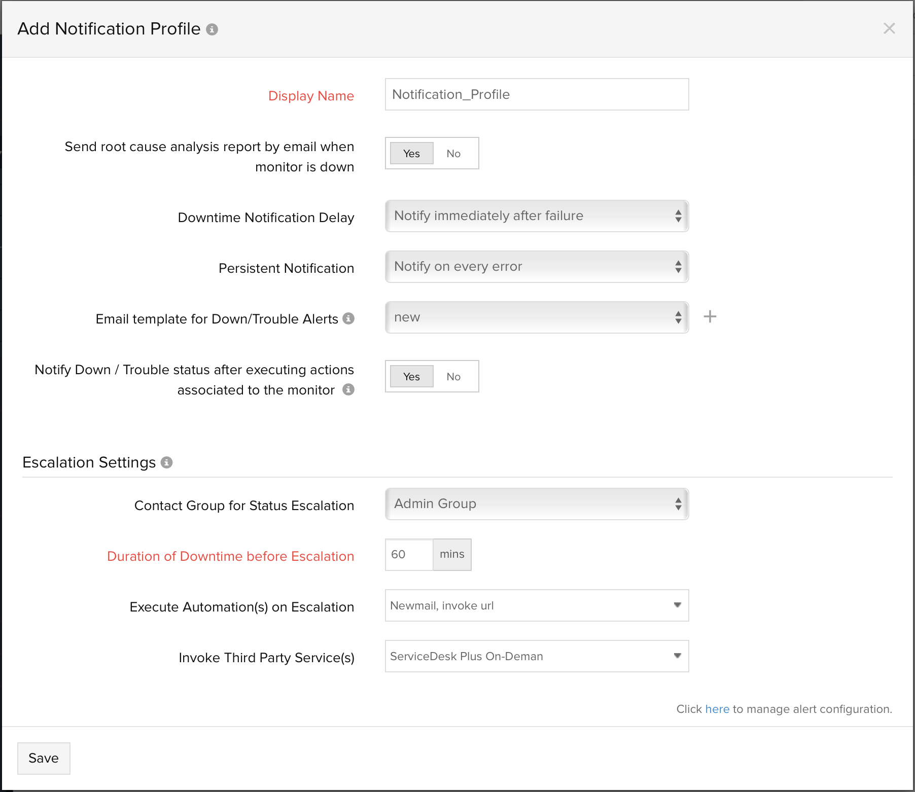 Notification Profile 1