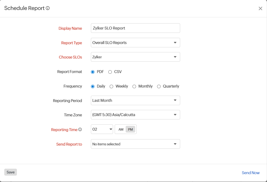SLO Scheduled Report SLO Scheduled Report